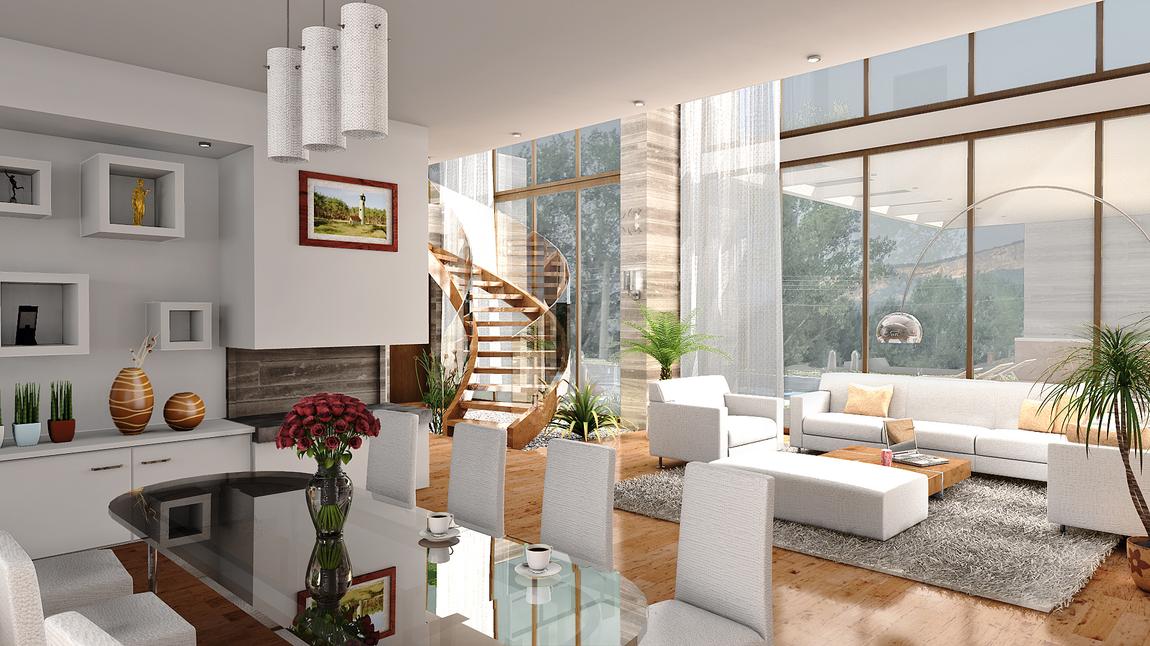 Interior 3D Rendering - glenhymandesign.com