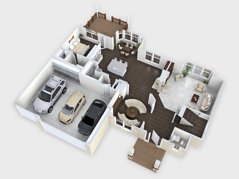 3D Floor Plan - glenhymandesign.com